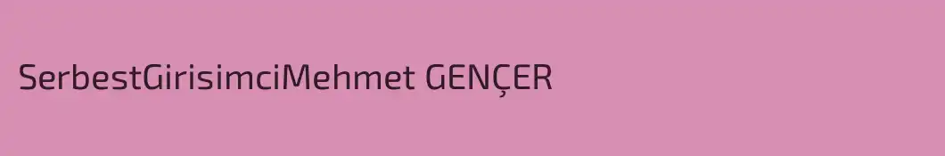 SerbestGirisimciMehmet GENÇER